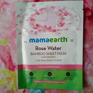 Mama Earth Rose Water Bamboo Sheet Mask