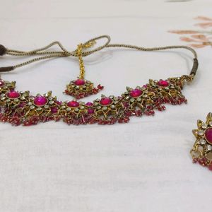 Pink Diamond Beautiful Jewellery Set