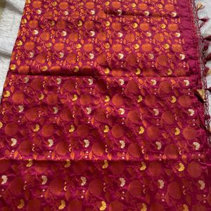 Brand New Banarasi Silk Saree With Blouse Piece