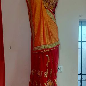 Party Wear Zari Work Saree