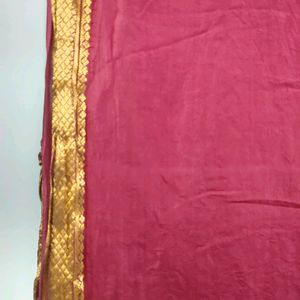 Maroon Silk Saree