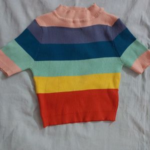 Rainbow Crop Top