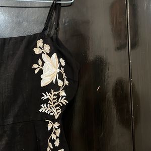 Cute Embroidery Short Dress