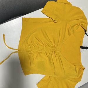 H&M Yellow Crop Top