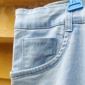 Light Blue Soft Denim For Women