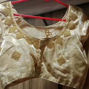 Golden Saree Blouse