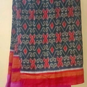 Saree With Multi Colour