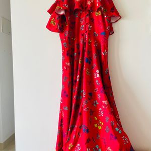 Floral offshoulder Dress