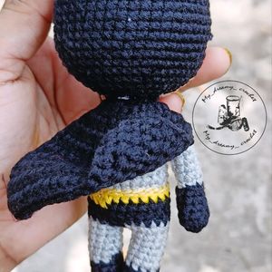 Amigurumi Batman keychain