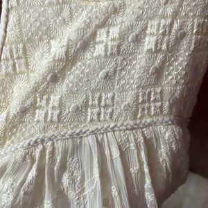 Zara cream Frock