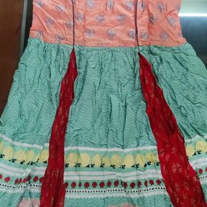 Cotton kurti anarkali Style