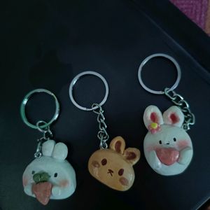 Kawaii Bunny Keychain