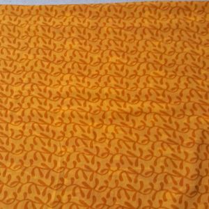 Yellow-Orange georgette Saree