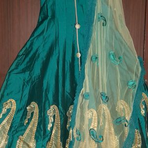 Ethnic Gown With Dupatta