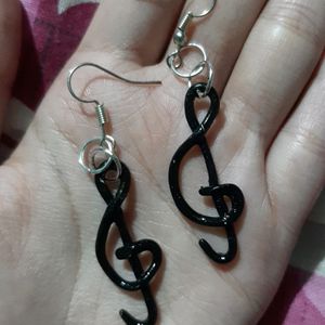 Music Clay Earrings