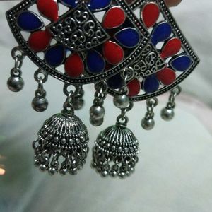 Traditional Jhumka Long Earrings