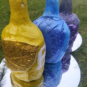 3 LEAF BOTTLES SET