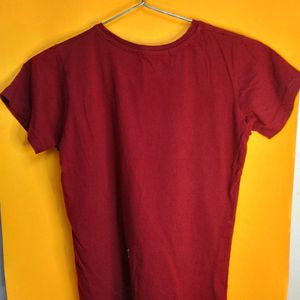 Maroon Regular T-shirt 🫵