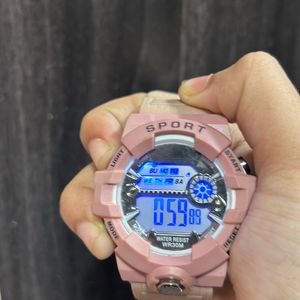 Pink Colour Watch  For Women