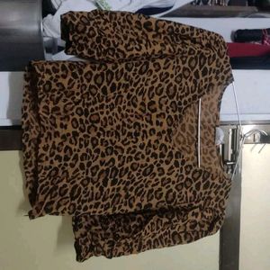 Animal Printed Crop Top