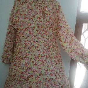 Floral Dress with Adjustable string