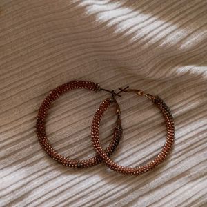 Golden Hoop Earrings