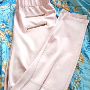 Moda Elementi Baby Pink Elasted Pants For Girls