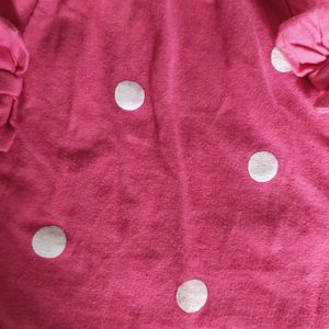 Kid's Girl Polka Dot Printed Skirt