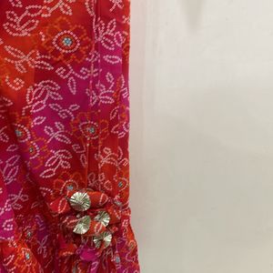 Bandhani Print Anarkali Kurta