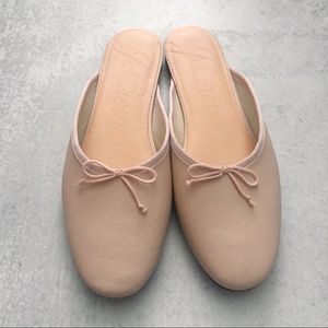 J. Crew Leather Zoe Ballet Mules Shoes Soft Blosso