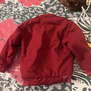 Baby Boy Red Fleece Jacket Winter Wear