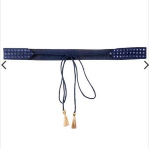 Navy Blue Mirror Belt