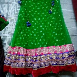 🤩🤩Beautiful Green Lehnga For Teej