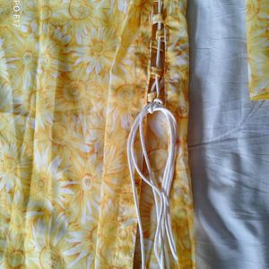 Yellow Fancy Kurti