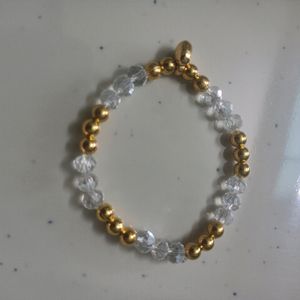 White And Gold Bracelet