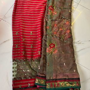 Heavy Embroidery Saree