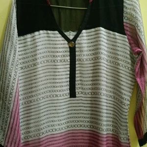 Pink Long Kurta