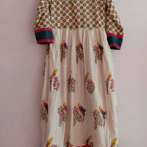 Women Printed Fit And Flare Ethnic Dress🥻