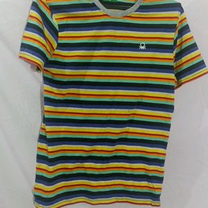 Unisex Multi Color Cotton Tshirt
