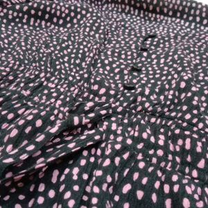 Black Top With Pink Polka Dots