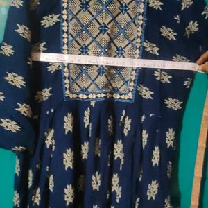 👗Navy Blue Anarkali Kurti 👗