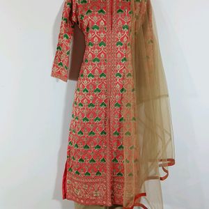 Multicolor Embroidered Kurta Set (Women)