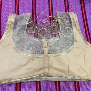 BRAND NEW PADDED GOLDEN BLOUSE(SLEEVES IN