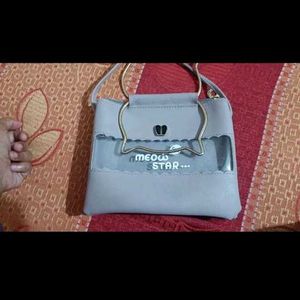 Woman Grey Sling Bag