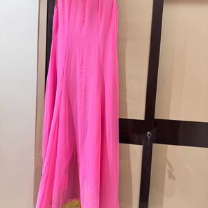 PINK ETHNIC GOWN DRESS