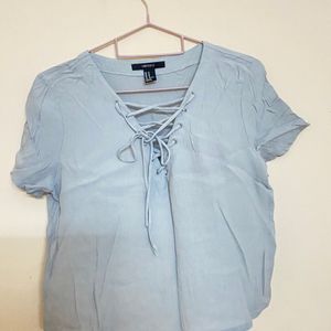 Brand- Forever21, cute top with front tie up, colo