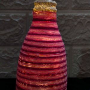 Handmade Threaded Bottle Lamp 🛋️