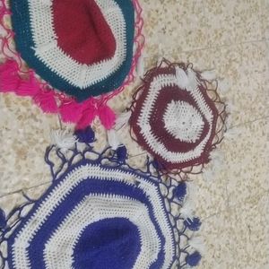 3 Woolen  Round Shap Handkerchief