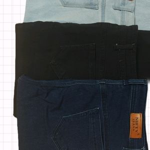 Denim Jeans (Black, Navy Blue)