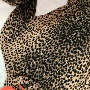 H&M leopard print top